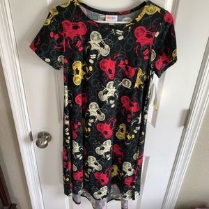 NWT LuLaRoe Disney Minnie Mouse Carly Dress, Size XS (2-4)